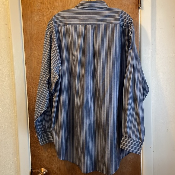 Windridge Mervyns Men Dress Shirt Long Sleeve Sz 18-34/35 Single Needle Tailor - Picture 2 of 5